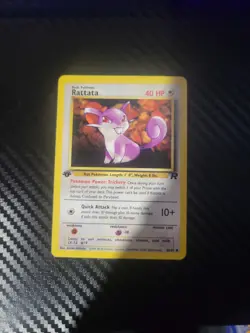 Pokemon Rattata Team Rocket 66/82 Basic 40 HP Common Regular 1st Edition Card - Image 1