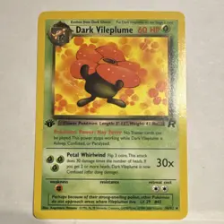 The Pokemon Company Dark Vileplume 30/82 Team Rocket 1st Edition Rare 60HP - Image 1