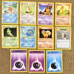 Pokemon TCG Base Assorted Shadowless Lot (11) Magikarp, Charmander - Image 1