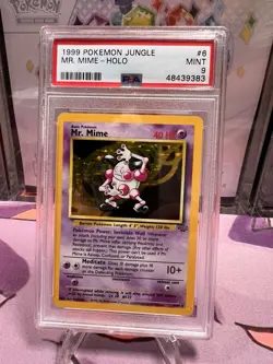 PSA 9 Mr. Mime 6/64 Holo Rare - Pokemon Jungle - Vintage WOTC - Image 1