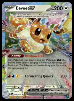 POKEMON EEVEE EX PRISMATIC EVOLUTIONS 075/131 HOLO DOUBLE RARE NM/M - Image 1