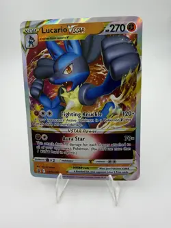 Pokemon TCG Lucario VSTAR SWSH214 Sword & Shield Holo Promo NM - Image 1