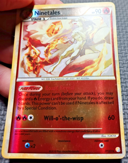 2010 Pokemon Heartgold & Soulsilver #7 Ninetales Reverse Holo LP+ - Image 4