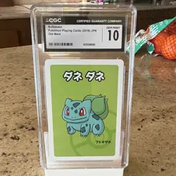 Bulbasaur Old Maid Pokemon Playing Cards 2019 Japanese CGC 10 Graded - Image 1