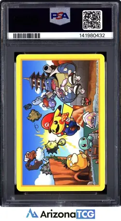 Pokemon 2016 Mario Pikachu 3 Of Hearts Playing Cards Japanese PSA 9 - Image 2