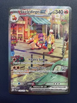 1x Pokemon TCG Skeledirge EX Special Illustration Rare Full Art Holo 258/193 - Image 1