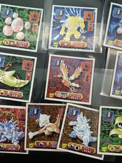 Pokemon Amada Sticker Lot 1997 6 - Image 5