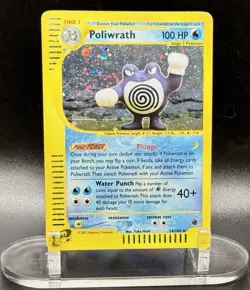 Poliwrath 024/165 Holo Pokemon Expedition 2002 Wotc Vintage MP/LP - Image 2