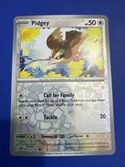 Pidgey 16/165 Common 151 Pokemon Reverse Holo Near Mint - Image 1