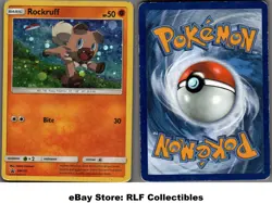 2018 Pokemon, Sun & Moon Promos, #SM120 Rockruff, Holo Black Star Promo - Image 1