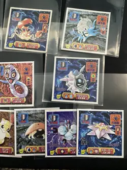 Pokemon Amada Sticker Lot 1997 5 - Image 4