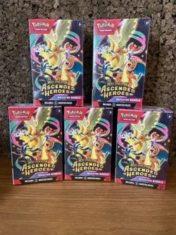 Pokemon TCG Mega Evolution Ascended Heroes Booster Box Lot Sealed (5) - Image 1