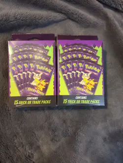 2 Boxes - Pokemon Trick or Trade Booster Pack Set - 15 Packs NEW! - Image 1