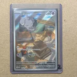 Pokemon TCG Espurr Rare Full Art Holo Card 095/088 English Perfect Order - Image 1