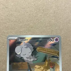 Pokemon TCG Espurr Rare Full Art Holo Card 095/088 English Perfect Order - Image 3
