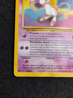 2000 Pokemon Mew 8 Black Star Promo - Image 2