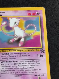 2000 Pokemon Mew 8 Black Star Promo - Image 3