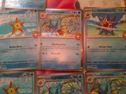 Pokemon TCG Pokemon Misty's Card Lot, Gyarados, Psyduck, Lapras, Magikarp - Image 4