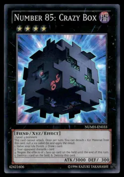 Number 85: Crazy Box Number Hunters NUMH-EN033 Super Rare Yugioh Lightly Played - Image 1