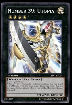 Number 39: Utopia Battle Pack: Epic Dawn BP01-EN024 Rare Yugioh Lightly Played - Image 1