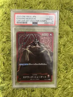 PSA10 Edward Newgate One Piece Card Japanese - Image 1