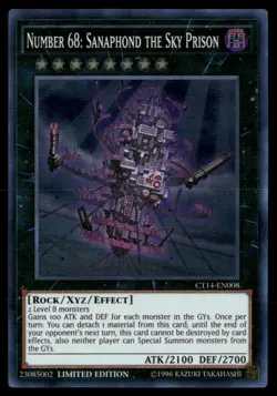 Number 68: Sanaphond the Sky Prison 2017 Mega-Tins CT14-EN008 Yugioh LP - Image 1