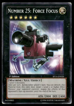 Number 25: Force Focus (Starfoil) Star Pack 2014 SP14-EN026 Yugioh DMG - Image 1
