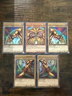 YuGiOh - Exodia The Forbidden One Complete Set - YGLD-ENA17-21 1st NM - Image 1