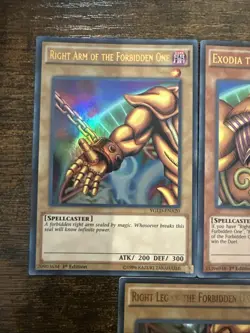 YuGiOh - Exodia The Forbidden One Complete Set - YGLD-ENA17-21 1st NM - Image 3