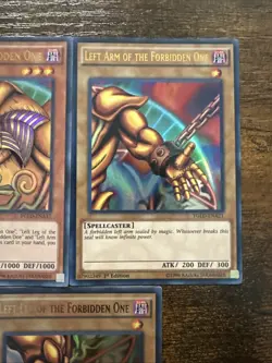 YuGiOh - Exodia The Forbidden One Complete Set - YGLD-ENA17-21 1st NM - Image 4
