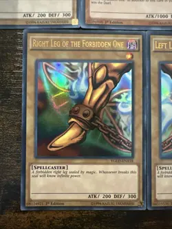 YuGiOh - Exodia The Forbidden One Complete Set - YGLD-ENA17-21 1st NM - Image 5