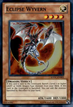 Yu-Gi-Oh! Eclipse Wyvern Unlimited SDDC-EN003 Super Rare NM/LP x1 - Image 1