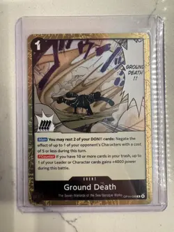 Ground Death OP14-096 The Azure Sea's Seven One Piece Foil NM English - Image 3