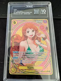 One Piece TCG Nami SP EB03-053 TAG Graded 10 - 974/1000 - Image 1