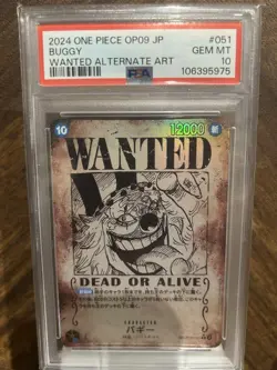 PSA10 Buggy R SP OP09-051 One Piece Card Japanese - Image 1