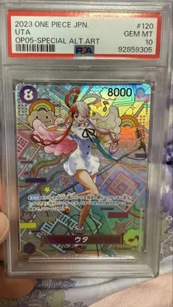 BGS 10 One Piece Card Game Uta Special Art Secret Parallel R OP02120 Japanese - Image 1