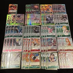 One Piece Card Red Green Luffy Deck Summary - Image 1