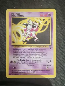 MR MIME - 27/130 - BASE SET 2 - RARE - POKEMON CARD - Image 1