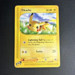 Pikachu 124/165 Common Expedition Pokemon Card - Image 1
