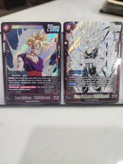 Bandai Dragon Ball Super Card Game Son Gohan Childhood SB02 Holo 2 Cards - Image 1
