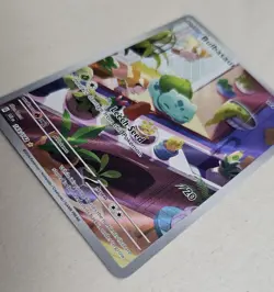 Pokemon TCG Stellar Crown Illustration Rare Holo Bulbasaur Card 143/142 SV07 - Image 3