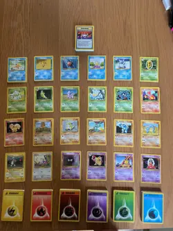 Vintage Pokemon Base Set WOTC Joblot/Bundle Common Cards - MP-LP Condition - Image 1
