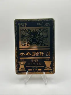Ancient Mew Gold Metal Card Pokemon - Image 1