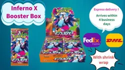 Inferno X Pokemon Card Mega Booster Box Japanese Version with Shrink Wrap PSL - Image 1