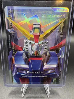 Gundam Card Game Resource Destiny R-038 C++ & 4 C+ Resource Cards NM GD-04 - Image 2