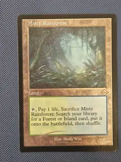Misty Rainforest (Retro Framed) (Etched Foil) Modern Horizons 2 Misprint - Image 1