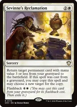NM Sevinne's Reclamation, MTG, Strixhaven Commander, Magic the Gathering, 170 - Image 1