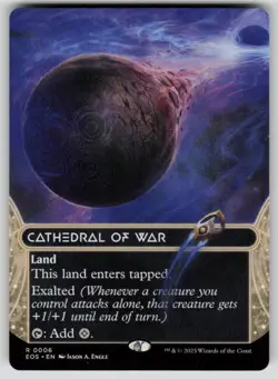 Cathedral of War (0006) (Borderless) Edge of Eternities: Stellar Sights 6 MTG NM - Image 1