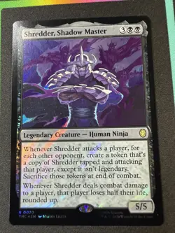 Shredder, Shadow Master (Surge Foil) Commander: Teenage Mutant Ninja Turtles MTG - Image 1