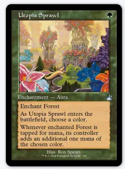 Foil Utopia Sprawl (Retro Frame) 0355 - MTG: Ravnica Remastered (RVR) - Image 1